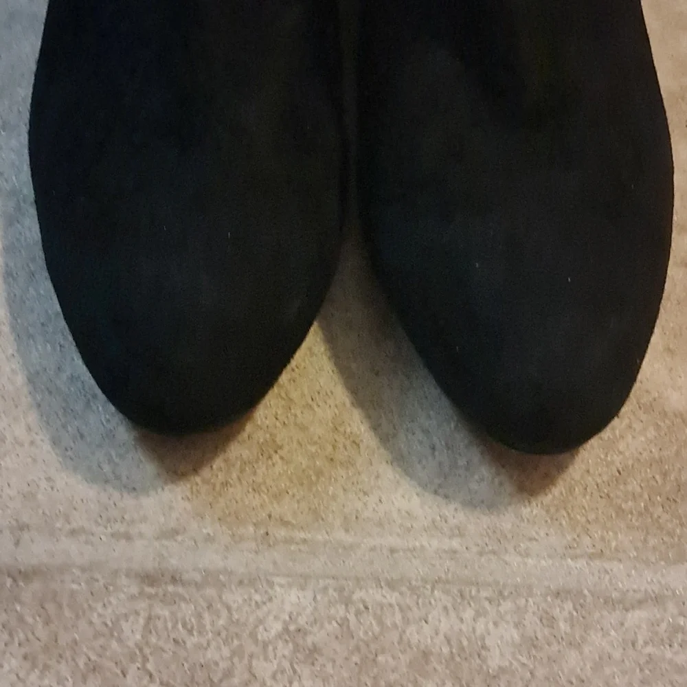 COACH Mystic Bootie Wedge Heel Black Suede Size 7.5B